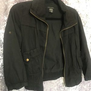 Black Quarter Sleeve Cute Jacket